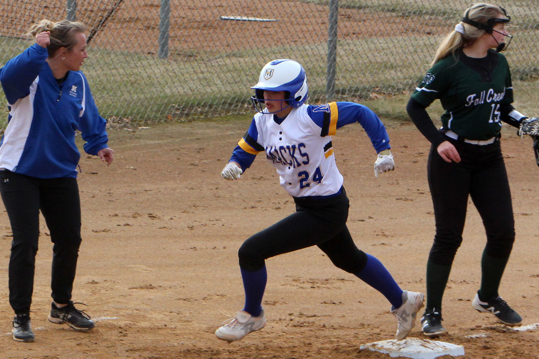 Fall Creek at McDonell softball 4-18-19